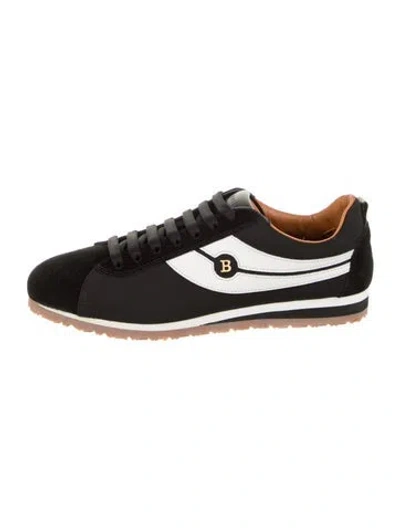 Pre-owned Bally Printed Sneakers In Black