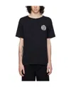 Bally Printed T-shirt With Round Neck In Black