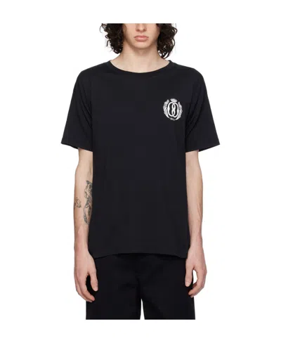 Bally Printed T-shirt With Round Neck In Black