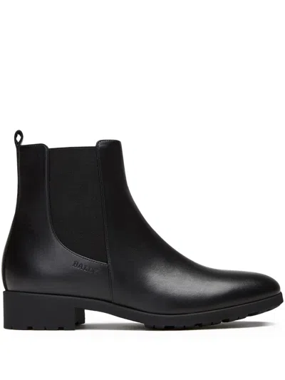 Bally Pull-tab Chelsea Boots In Black