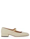 Bally Leather Strap Block Heel Square Toe Pump
