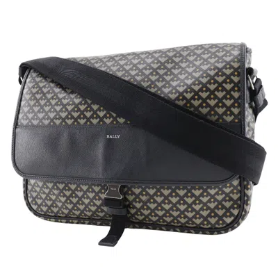 Bally Pvc Shoulder Bag Black
