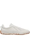 Bally Men's Quarry Leather Low-top Sneakers In White