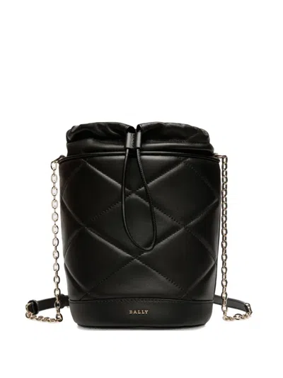 Bally Quilted Chain Bag In Black