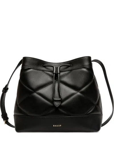 Bally Quilted Cross Body Bag In Black