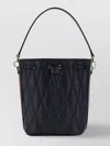 Bally Quilted Lambskin Bucket Bag