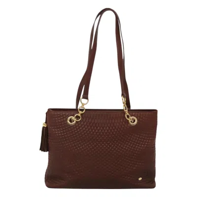 Pre-owned Bally Quilted Leather Shoulder Bag () In Brown