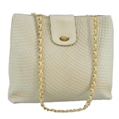 Pre-owned Bally Quilted Leather Shoulder Bag () In Sand