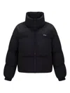 Bally Quilted Logo Puffer Jacket In Black