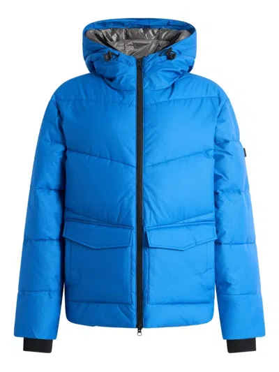 Bally Quilted Puffer Jacket In Blue