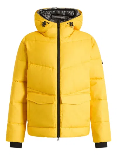 Bally Quilted Puffer Jacket In Yellow