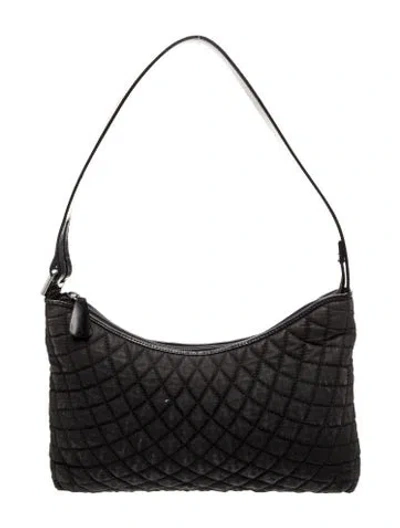Pre-owned Bally Quilted Shoulder Bag In Black