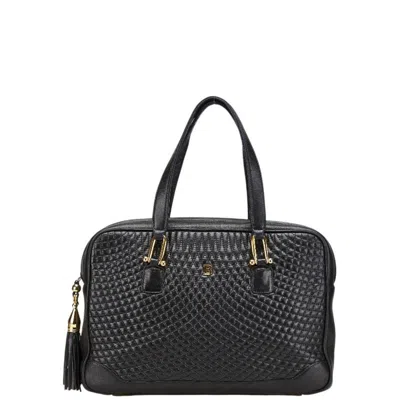 Pre-owned Bally Quilting Handbag () In Black