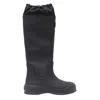Bally High Shaft Round Toe Rain Boots Rubber Sole In Black