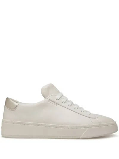 Bally Raise Leather Trainers In Weiss