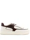Bally Raise Leather Sneakers In White