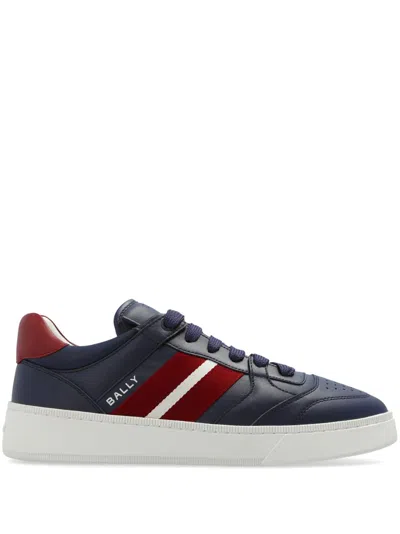 【送料&関税込】Bally Navy Blue Leather Rebby Sneakers Bally Navy Blue Leather Rebby Sneakers | italist