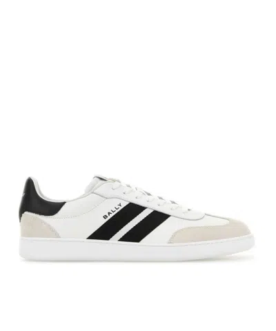BALLY RAISE STRIPE-DETAILED LACE-UP TRAINERS