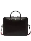 Bally Ray Leather Briefcase In Brown