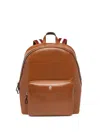 Bally Ray Logo-plaque Backpack In Orange