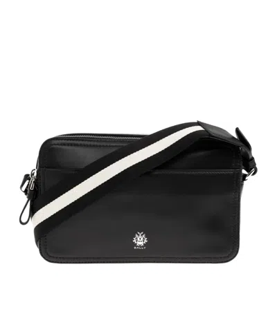 Bally Ray Zip Shoulder Bag In Black
