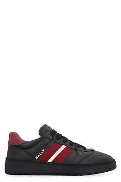 Pre-owned Bally Rebby Leather Low-top Sneakers In Black