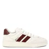 Bally Round Toe Low-top Sneakers With Leather Upper In White
