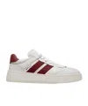 Bally Round Toe Low-top Sneakers With Leather Upper In White
