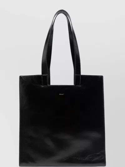 Bally Rectangular Calf Leather Tote Bag