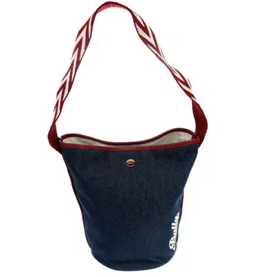 Pre-owned Bally Red Color Cotton Canvas Shoulder Bag ()