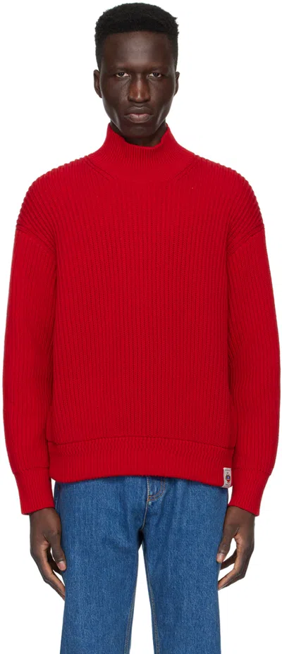 BALLY RED FLAG TURTLENECK