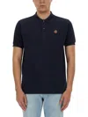 Bally Short Sleeve Polo Shirt With Collar Design In Blue