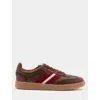 Bally Retro Crest Sneaker In Brushed Leather In Multi
