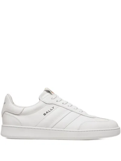 Bally Retro Crest Sneakers In White