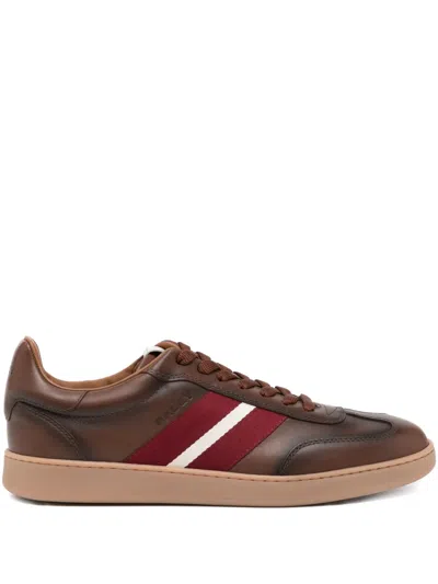 Bally Retro Crest Sneakers In Brown