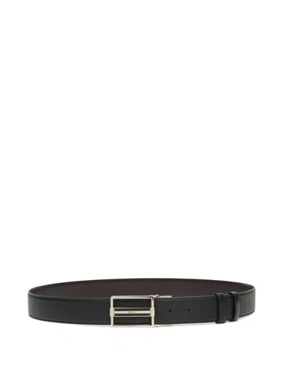 Bally Reversible Adjustable Leather Belt In Red
