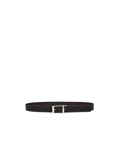 Bally Reversible And Adjustable Belt In Black Leather