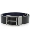 Bally Reversible Leather Belt In Black