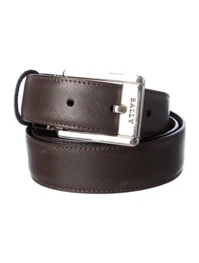 Pre-owned Bally Reversible Design Leather Belt In Brown