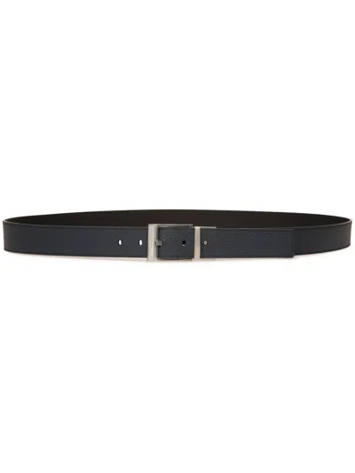 Bally Reversible Midnight Blue Black Belt