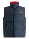 Bally Reversible Padded Vest In Blue