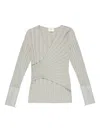 Bally Ribbed-knit Sweater In Gray