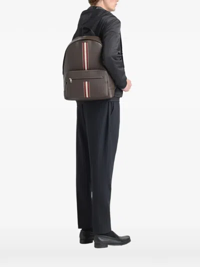 Bally Ribbon Backpack In Brown