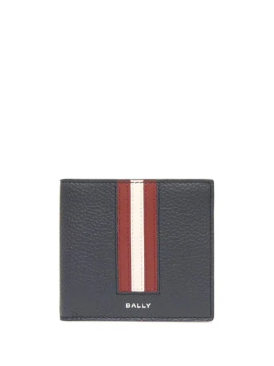 Bally Ribbon Bi-fold Wallet In Grey
