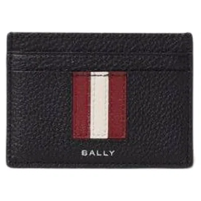 Bally Ribbon Card Case In Black