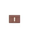Bally "ribbon" Card Holder In Brown