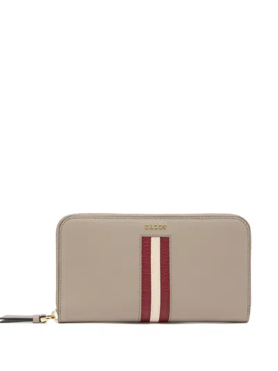Bally Ribbon-detail Wallet In Neutral