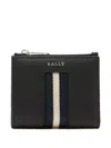 Bally Ribbon Logo-plaque Wallet In Black