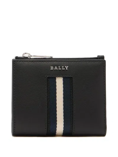 Bally Ribbon Logo-plaque Wallet In Black
