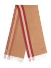 Bally Ribbon Scarf In Brown